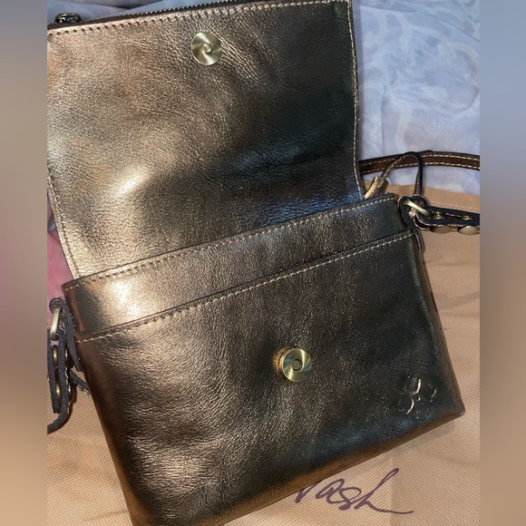 Patricia Nash Corfu Metallic Leather Crossbody - Picture 2 of 8
